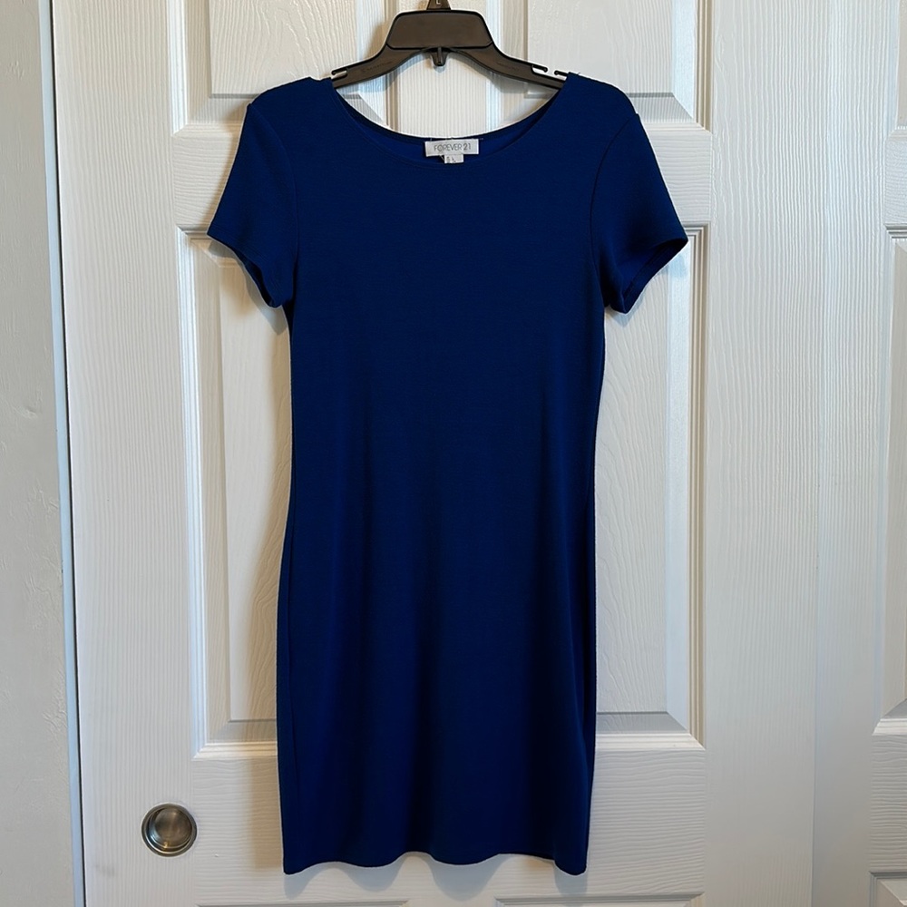 FOREVER 21 Blue Bodycon Dress (L)